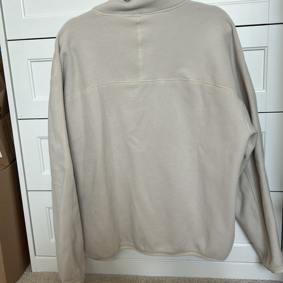 Lululemon Oversized Fleece Half Zip - Bone - Size M - Picture 3 of 3